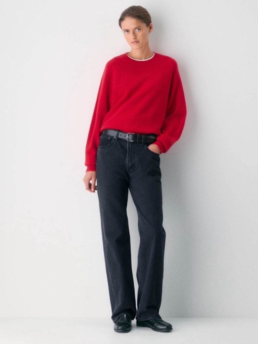 Aritzia Wilfred Isabelle Wool Cashmere Crewneck Sweater. Size M.